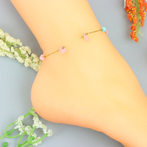 Handmade Anklet – A Stylish Choice for Women, Thoughtful Gift Idea, EVCH1004 - Picture 2 of 7